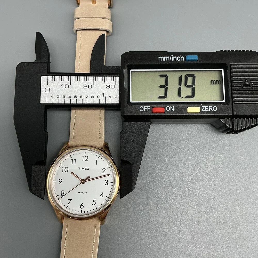 Timex Indiglo Easy Reader Womens Watch 32mm Leather TW2T72400 New Battery